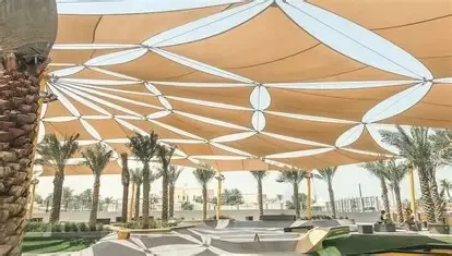 تصميم وتركيب مظلات دبل ثري الفاخرة للسيارات والحدائق في الرياض