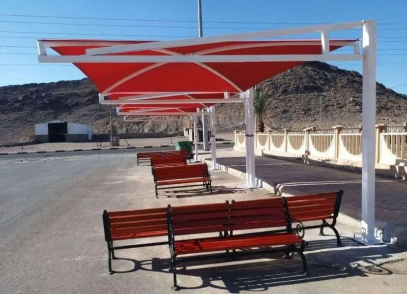 مظلات حدائق دبل ثري مودرن الرياض